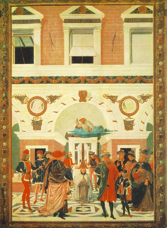 Pietro Perugino The Miracles of San Bernardino: The Healing of a Mute China oil painting art